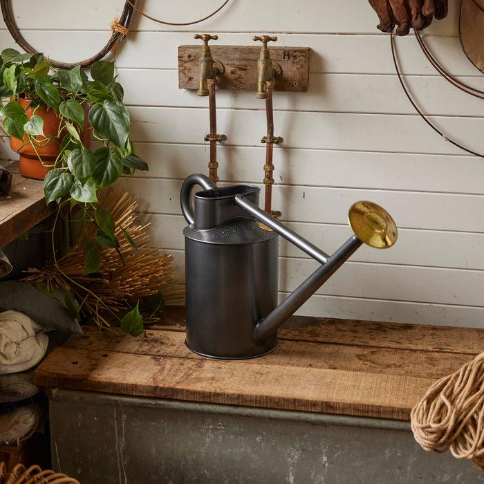 Haws The Bearwood Brook Graphite - Two Gallon Outdoor Metal Watering Can