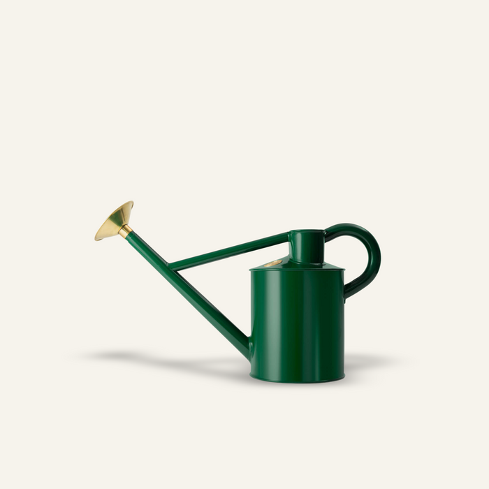 haws The Bearwood Brook Green - One Gallon Outdoor Metal Watering Can