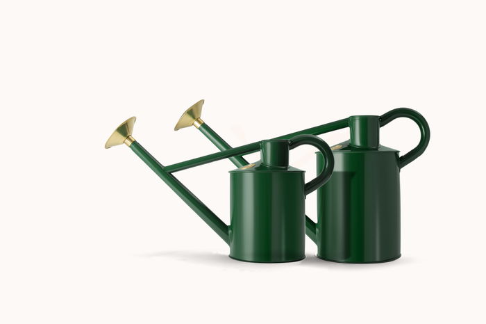 haws The Bearwood Brook - Little and Large Outdoor Metal Watering Can Bundle