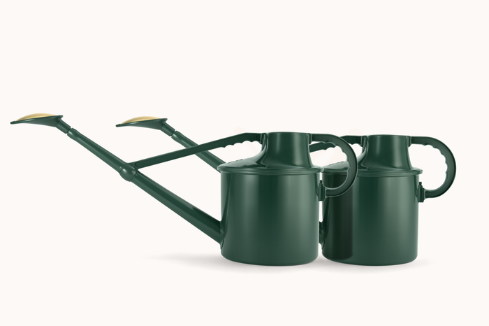 haws The Cradley Cascader Green - Balanced Pair - One & a Half Gallon Outdoor Plastic Watering Can