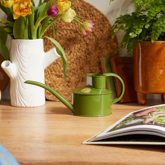 Haws The Fazeley Flow Fern Green - One Pint Indoor Metal Watering Can