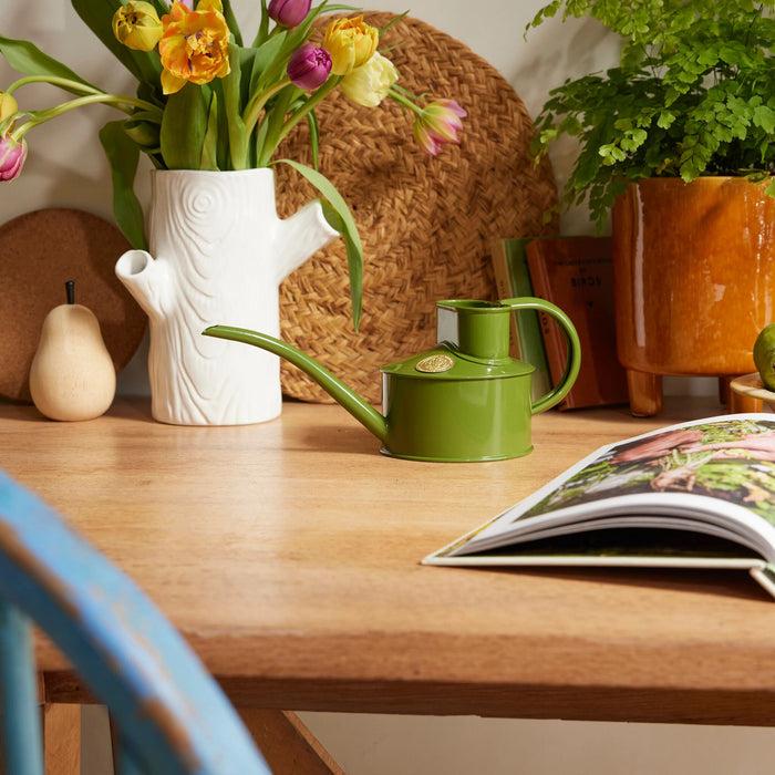 Haws The Fazeley Flow Fern Green - One Pint Indoor Metal Watering Can