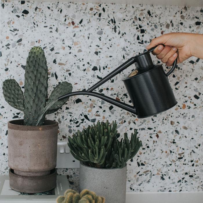Haws The Fazeley Flow Graphite - Two Pint Indoor Metal Watering Can
