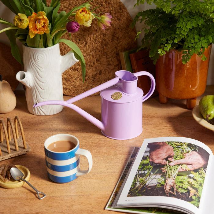 Haws The Fazeley Flow - Misty Lilac - Two Pint Indoor Metal Watering Can
