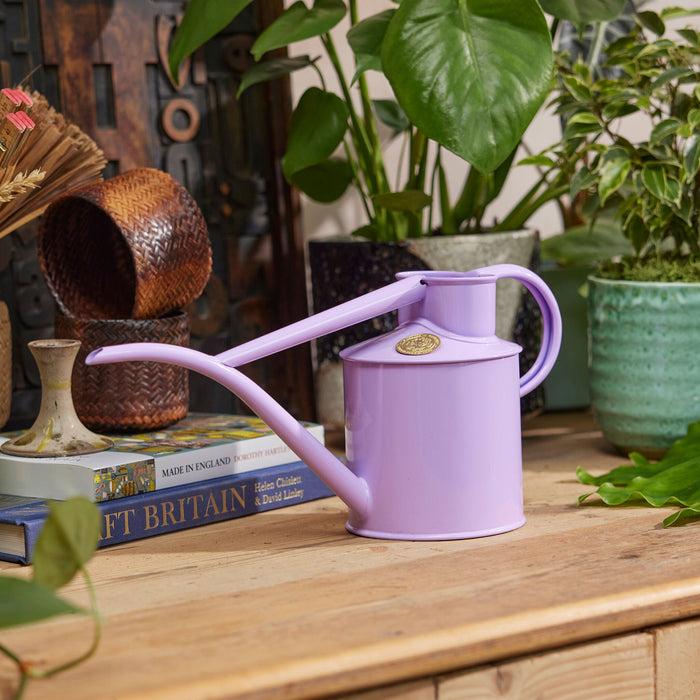 Haws The Fazeley Flow - Misty Lilac - Two Pint Indoor Metal Watering Can