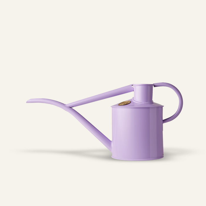 haws The Fazeley Flow - Misty Lilac - Two Pint Indoor Metal Watering Can