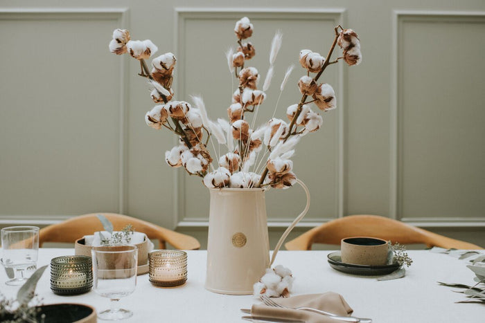 Haws The Fazeley Flow - Plants And Flowers Set - Green & Cream - Two Pint Indoor Metal Watering Can And Jug Bundle