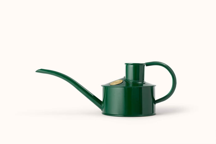 Haws The Fazeley Flow - Plants And Flowers Set - Green & Cream - One Pint Indoor Metal Watering Can And Jug Bundle