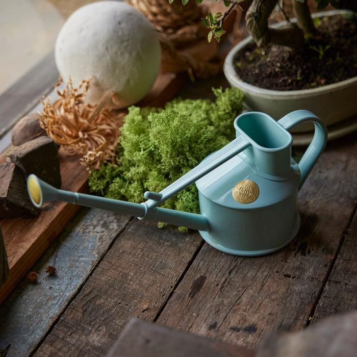 Haws The Langley Sprinkler Duck Egg Blue - One Pint Indoor Plastic Watering Can