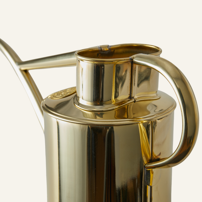 Haws The Rowley Ripple Brass - Two Pint Indoor Metal Watering Can