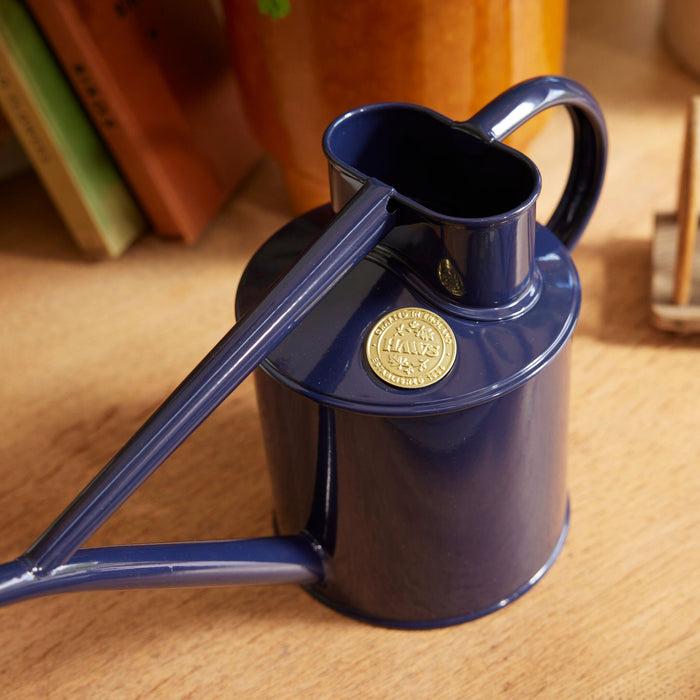 Haws The Rowley Ripple - British Navy Blue - Two Pint Indoor Metal Watering Can