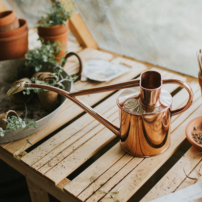 Haws The Rowley Ripple Copper - Two Pint Indoor Copper Watering Can