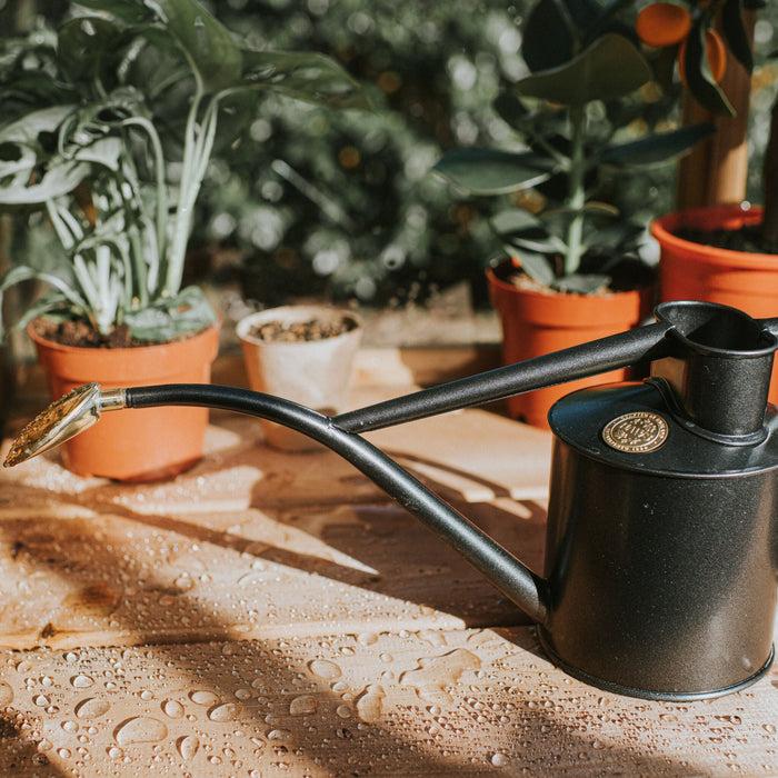 Haws The Rowley Ripple Graphite - Two Pint Indoor Metal Watering Can