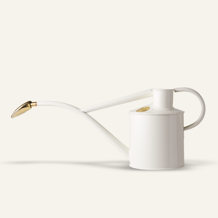 haws The Rowley Ripple - White Granite - Two Pint Indoor Metal Watering Can