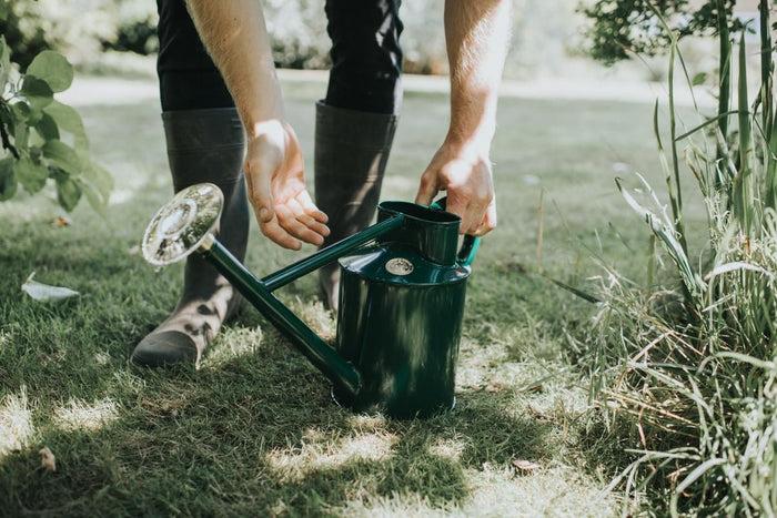 Haws The Warley Fall & Bearwood Brook - Balanced Pair - One Gallon Outdoor Metal Watering Can Bundle