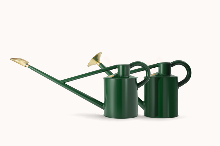 haws The Warley Fall & Bearwood Brook - Balanced Pair - One Gallon Outdoor Metal Watering Can Bundle