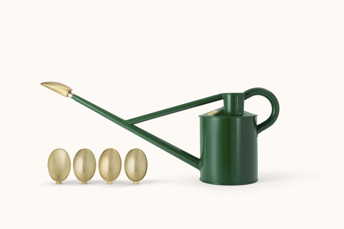 haws The Warley Fall - Green - Bedding Kit - One Gallon Outdoor Metal Watering Can