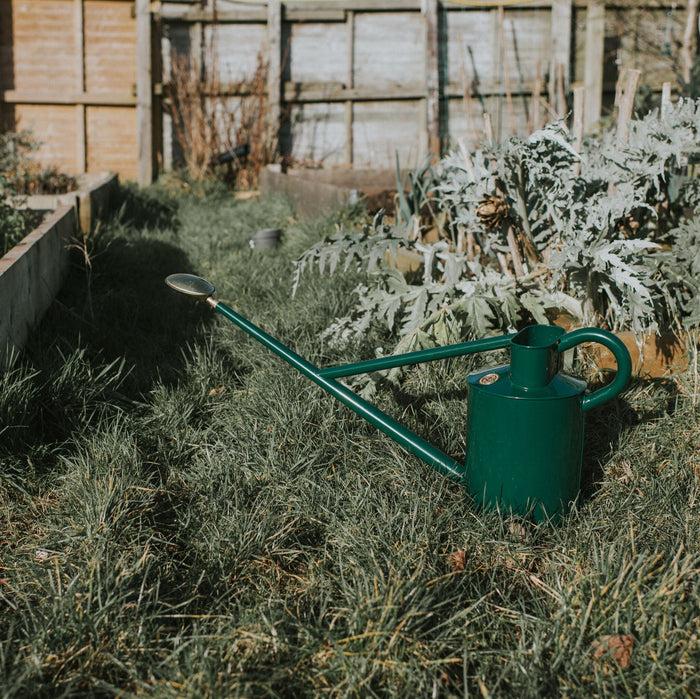 Haws The Warley Fall - Green - Full Monty Kit - One Gallon Outdoor Metal Watering Can