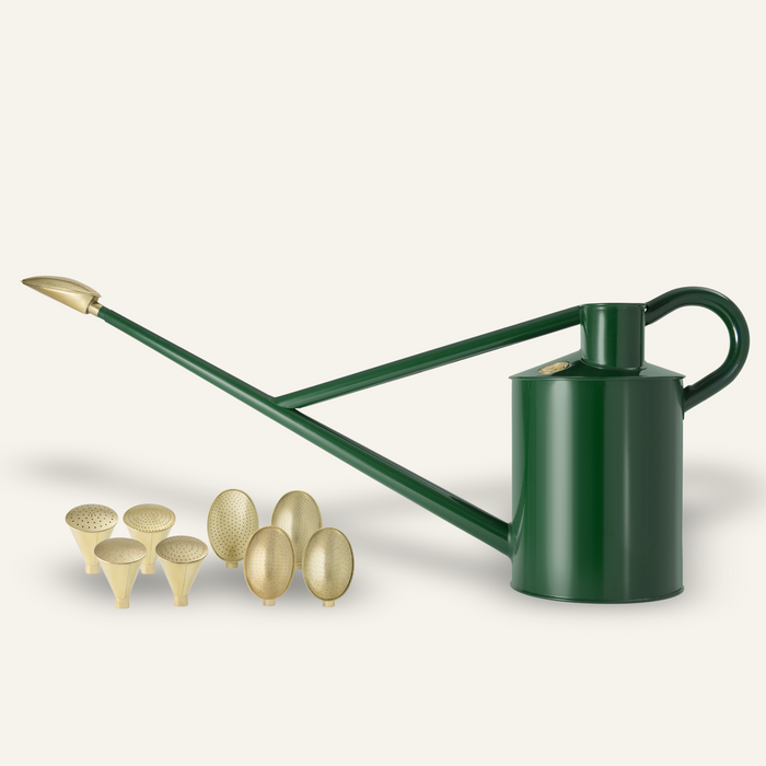 haws The Warley Fall - Green - Full Monty Kit - Two Gallon Outdoor Metal Watering Can