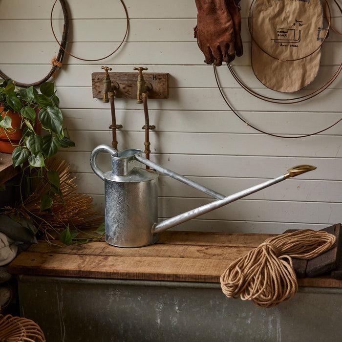 Haws The Warley Fall HDG - Two Gallon Galvanised Outdoor Metal Watering Can