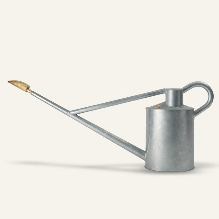 haws The Warley Fall HDG - Two Gallon Galvanised Outdoor Metal Watering Can