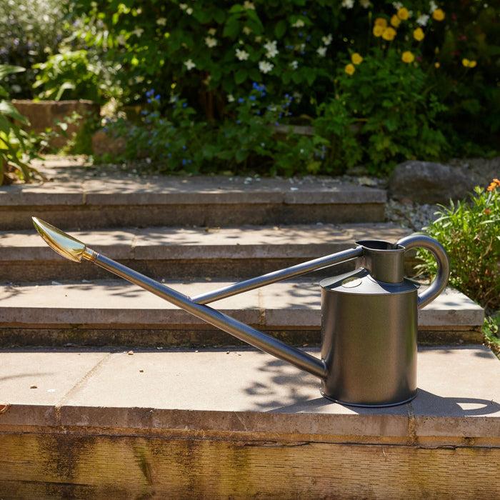 Haws The Warley Fall - One Gallon In Graphite Outdoor Metal Watering Can