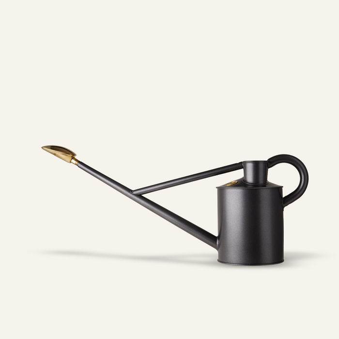 haws The Warley Fall - One Gallon in Graphite Outdoor Metal Watering Can