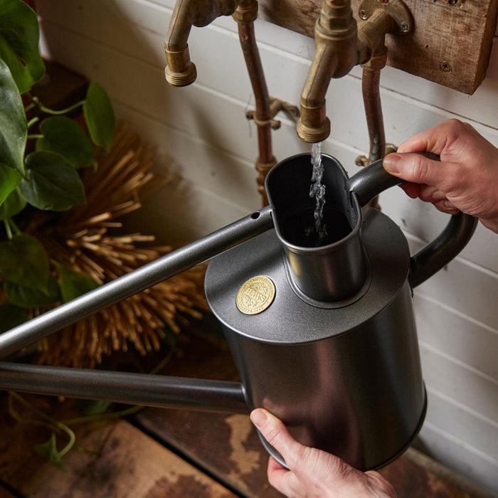 Haws The Warley Fall - One Gallon In Graphite Outdoor Metal Watering Can