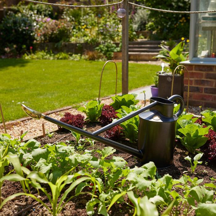 Haws The Warley Fall - Two Gallon In Graphite Outdoor Metal Watering Can