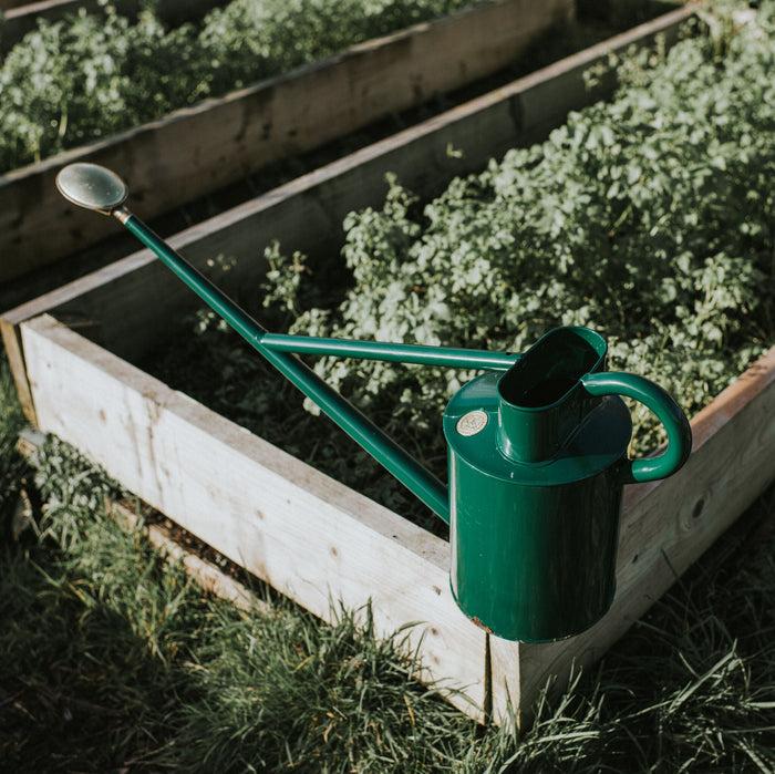 Haws The Warley Fall - Two Gallon In Green Outdoor Metal Watering Can
