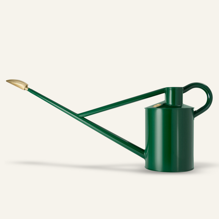haws The Warley Fall - Two Gallon in Green Outdoor Metal Watering Can