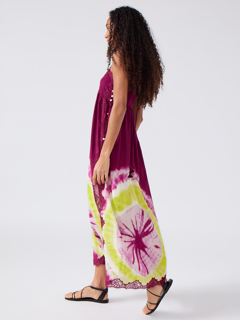 Hayley Menzies Ashley Silk Dress Magenta