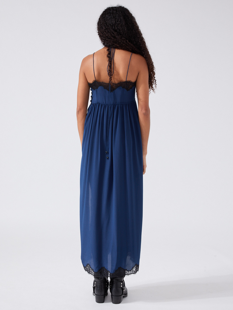 Hayley Menzies Ashley Silk Dress Navy