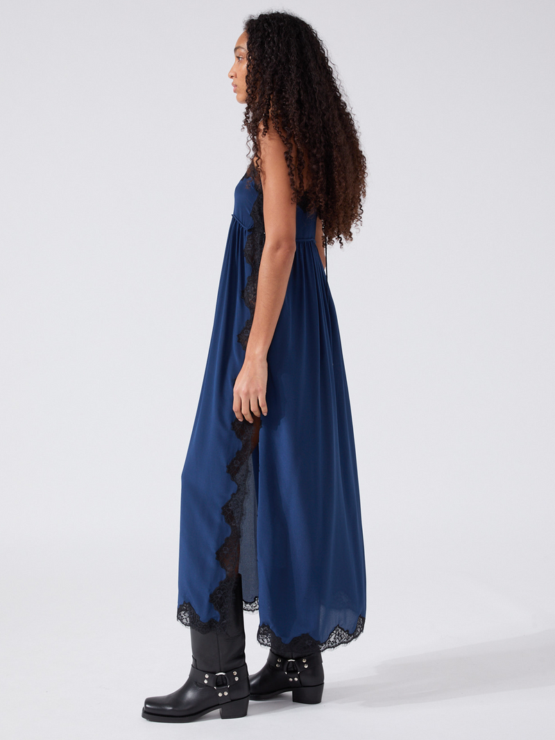 Hayley Menzies Ashley Silk Dress Navy