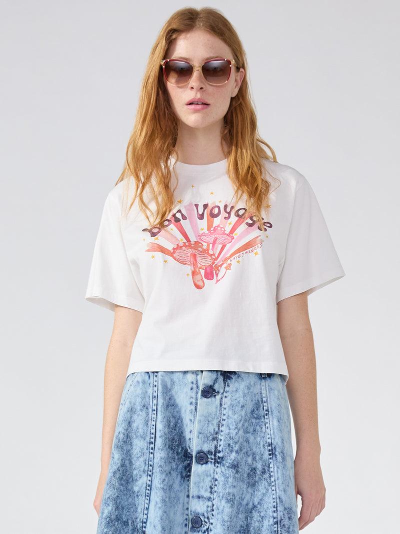 hayley menzies Bon Voyage T-Shirt White