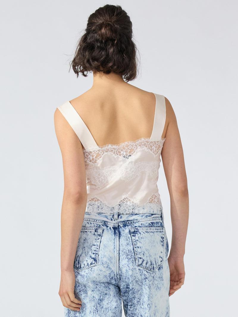 Hayley Menzies Courtney Silk Cami Oyster