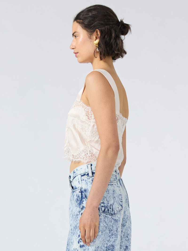 Hayley Menzies Courtney Silk Cami Oyster