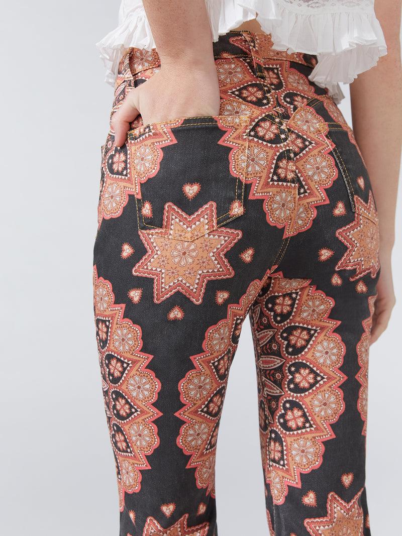 Hayley Menzies Dalton Flare Jeans Black