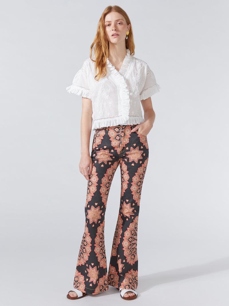 hayley menzies Dalton Flare Jeans Black