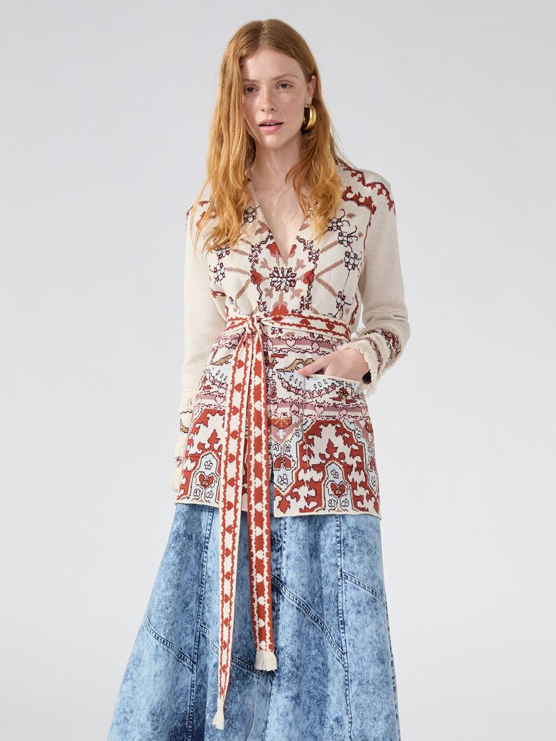 hayley menzies Dylan Cardigan Cream