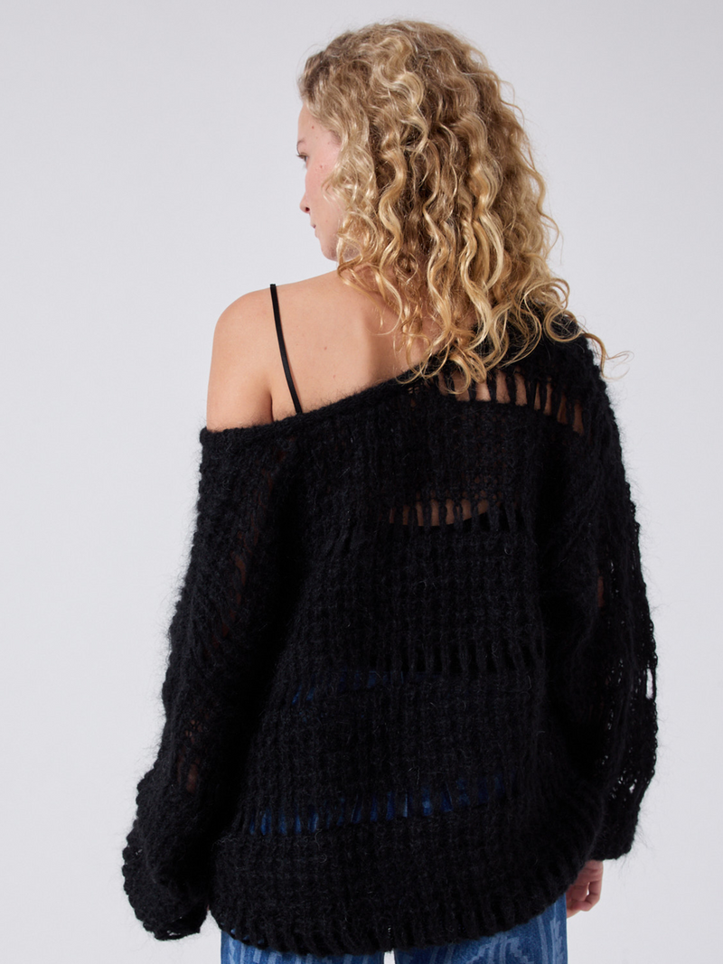 Hayley Menzies Gwen Alpaca Jumper Black