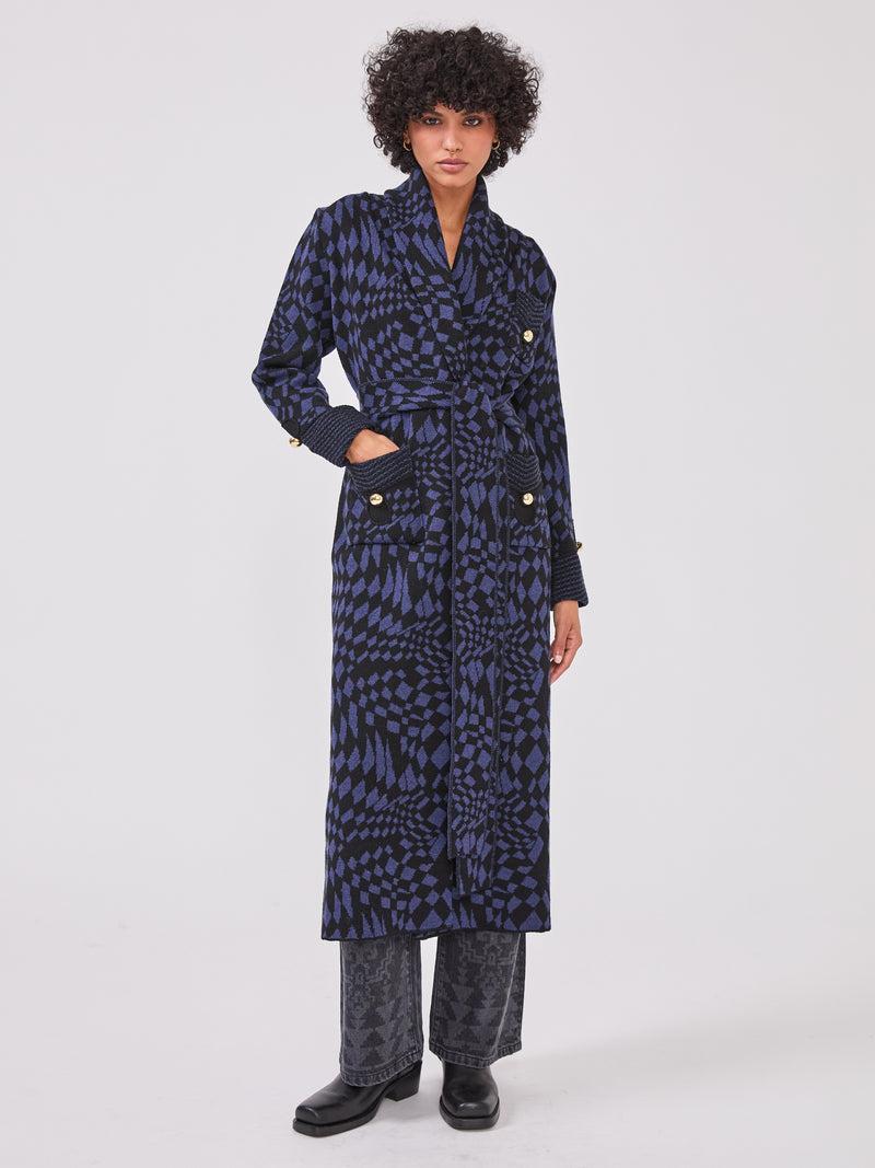 hayley menzies Hari Merino Coat Blue