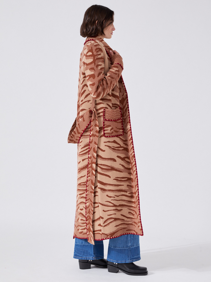 Hayley Menzies Henri Merino Coat Camel