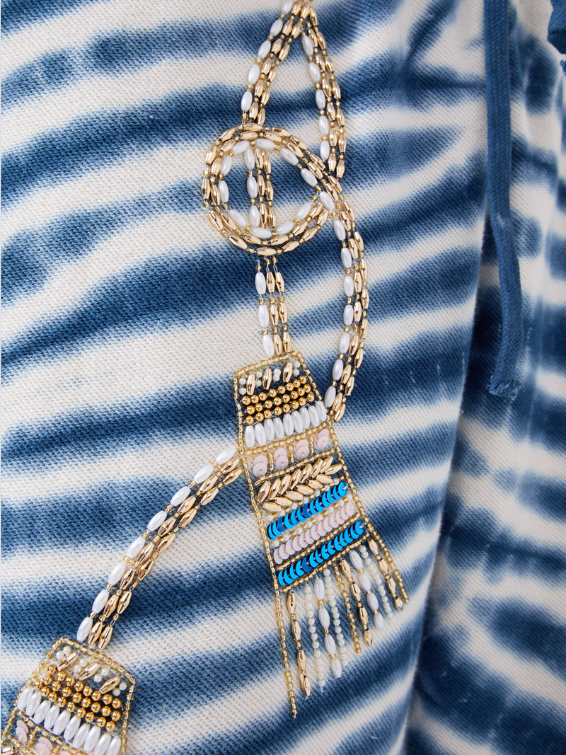 Hayley Menzies Janis Embellished Joggers Blue