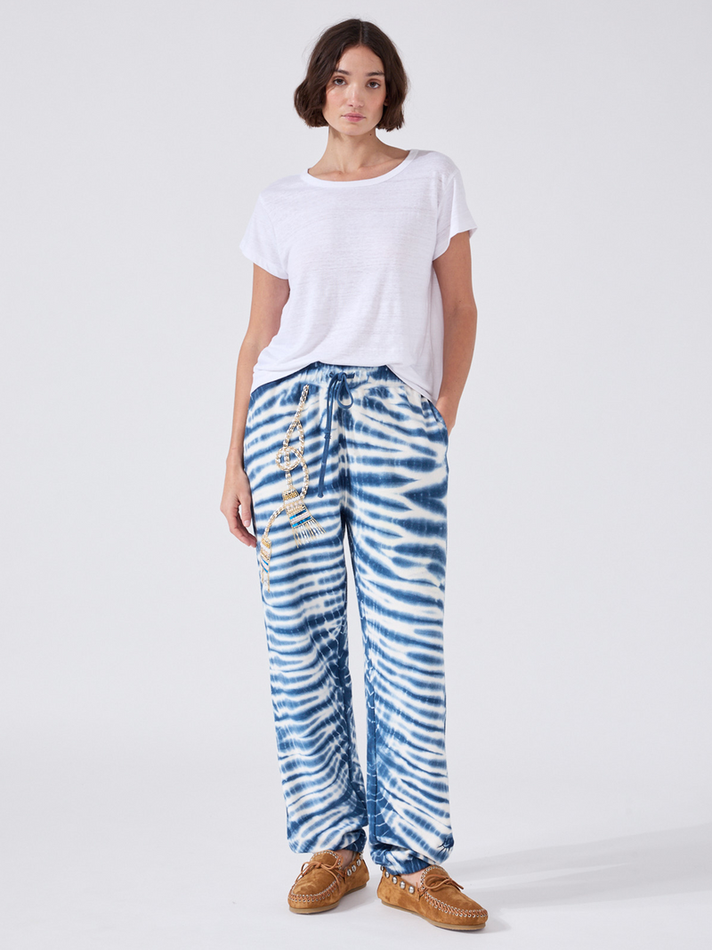 hayley menzies Janis Embellished Joggers Blue