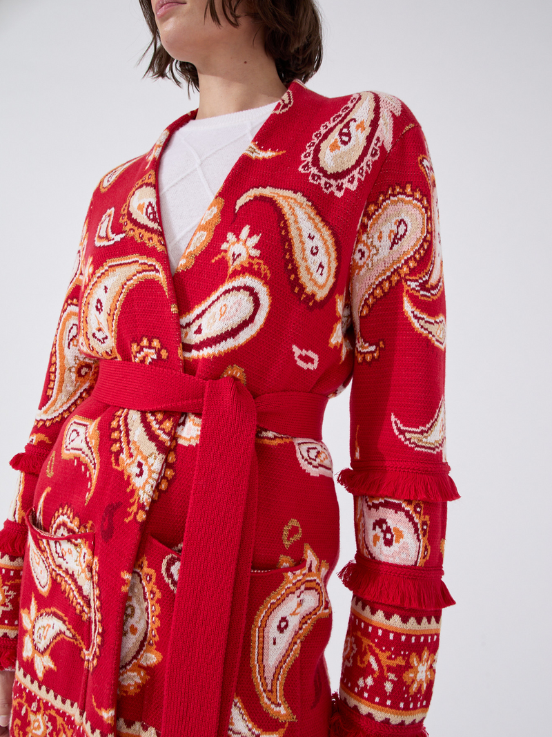 Hayley Menzies Jimi Cardigan Red