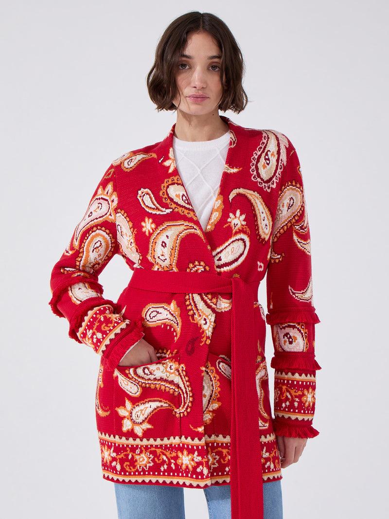 hayley menzies Jimi Cardigan Red
