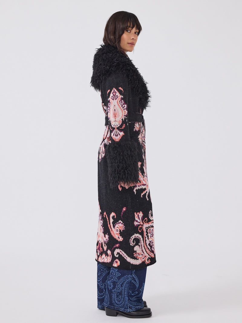 Hayley Menzies Jimi Merino Coat Black