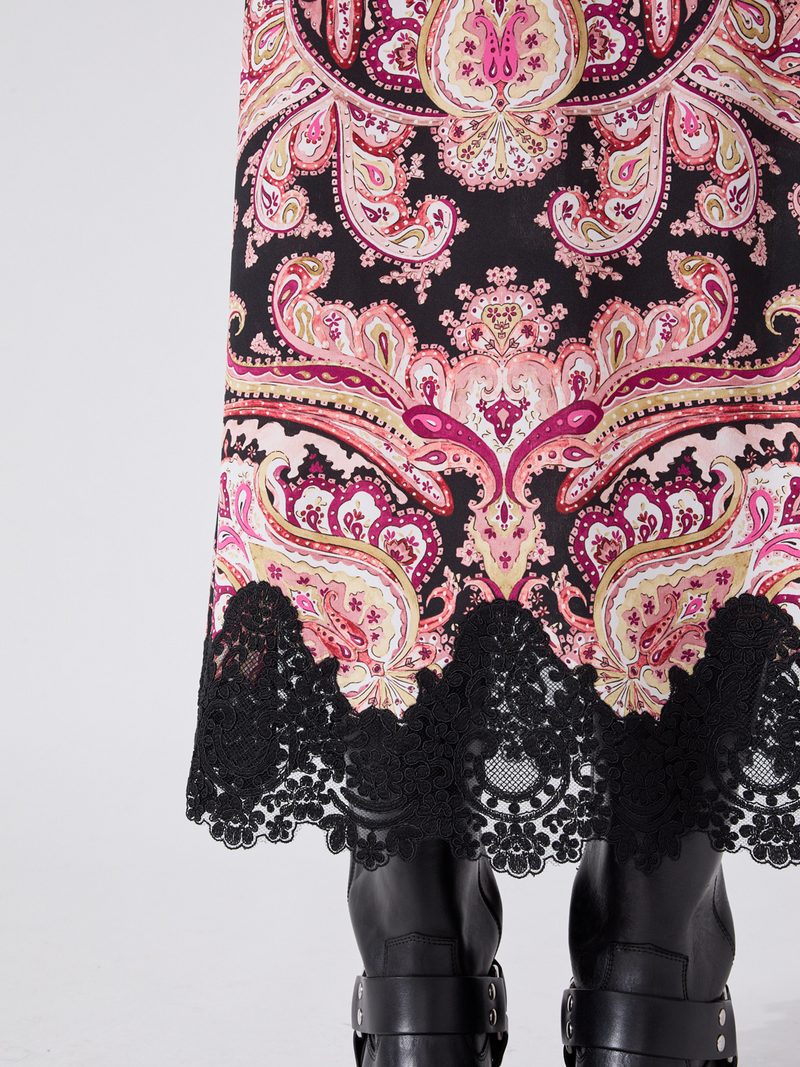 Hayley Menzies Jimi Silk Skirt Black