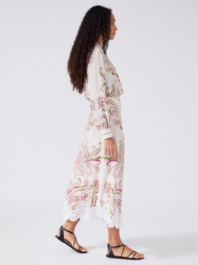 Hayley Menzies Jimi Silk Skirt Cream